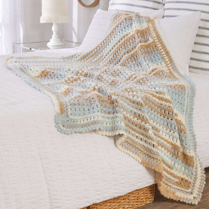 Red Heart Crochet Summer Breeze Throw Crochet Throw made in Red Heart Dreamy Stripes Yarn