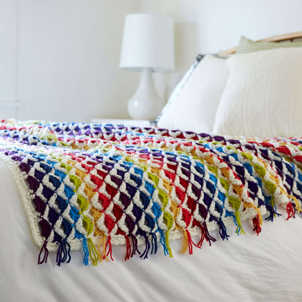 Crochet Throw made in Red Heart Chic Sheep Yarn