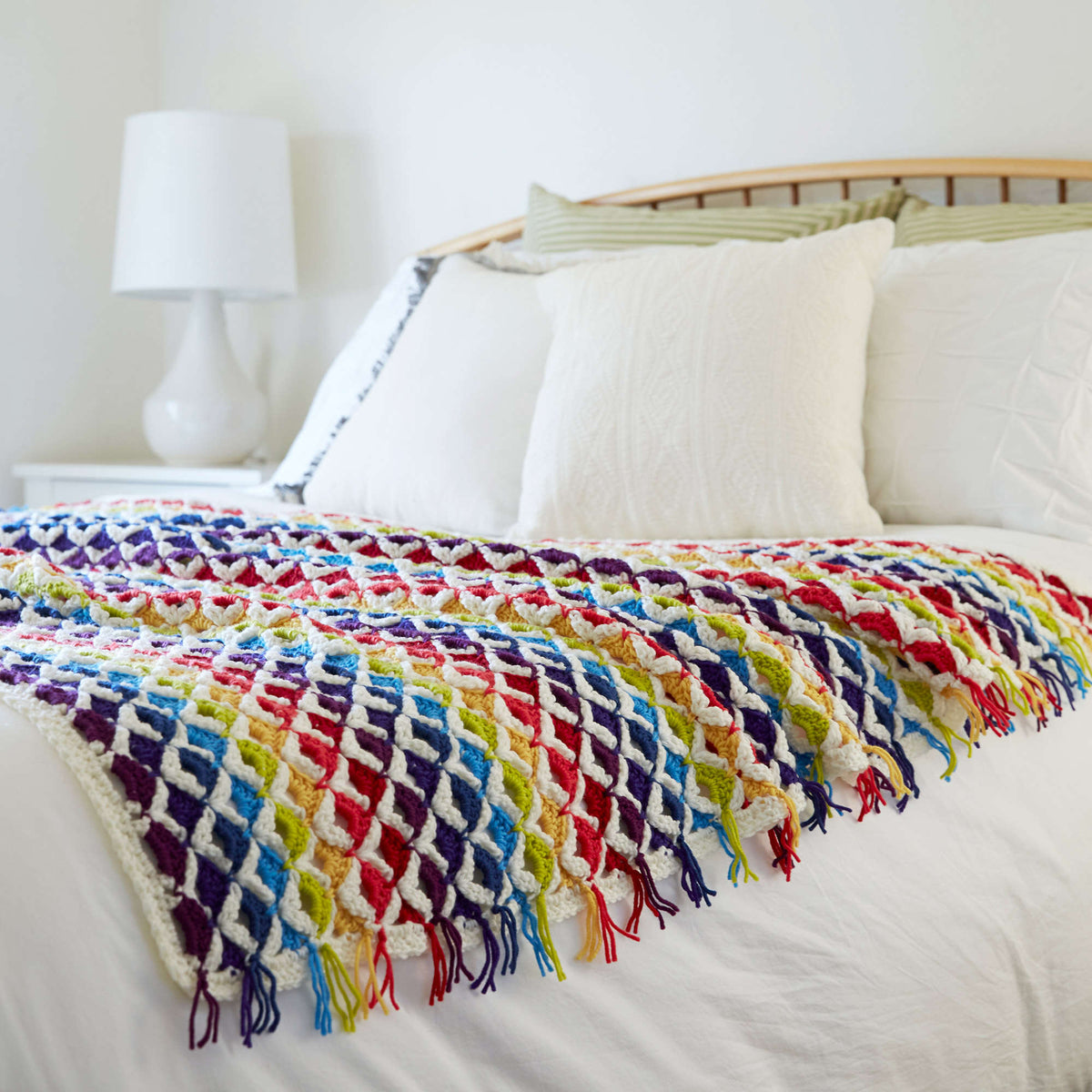 Crochet Throw made in Red Heart Chic Sheep Yarn