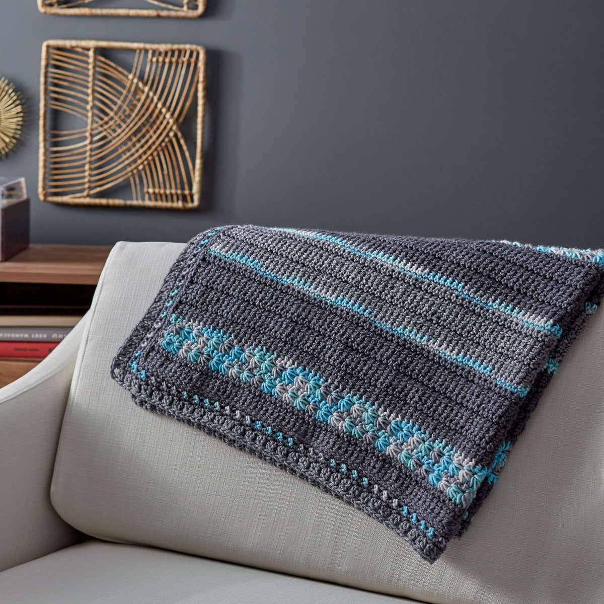 Crochet Throw made in Red Heart Super Saver Yarn