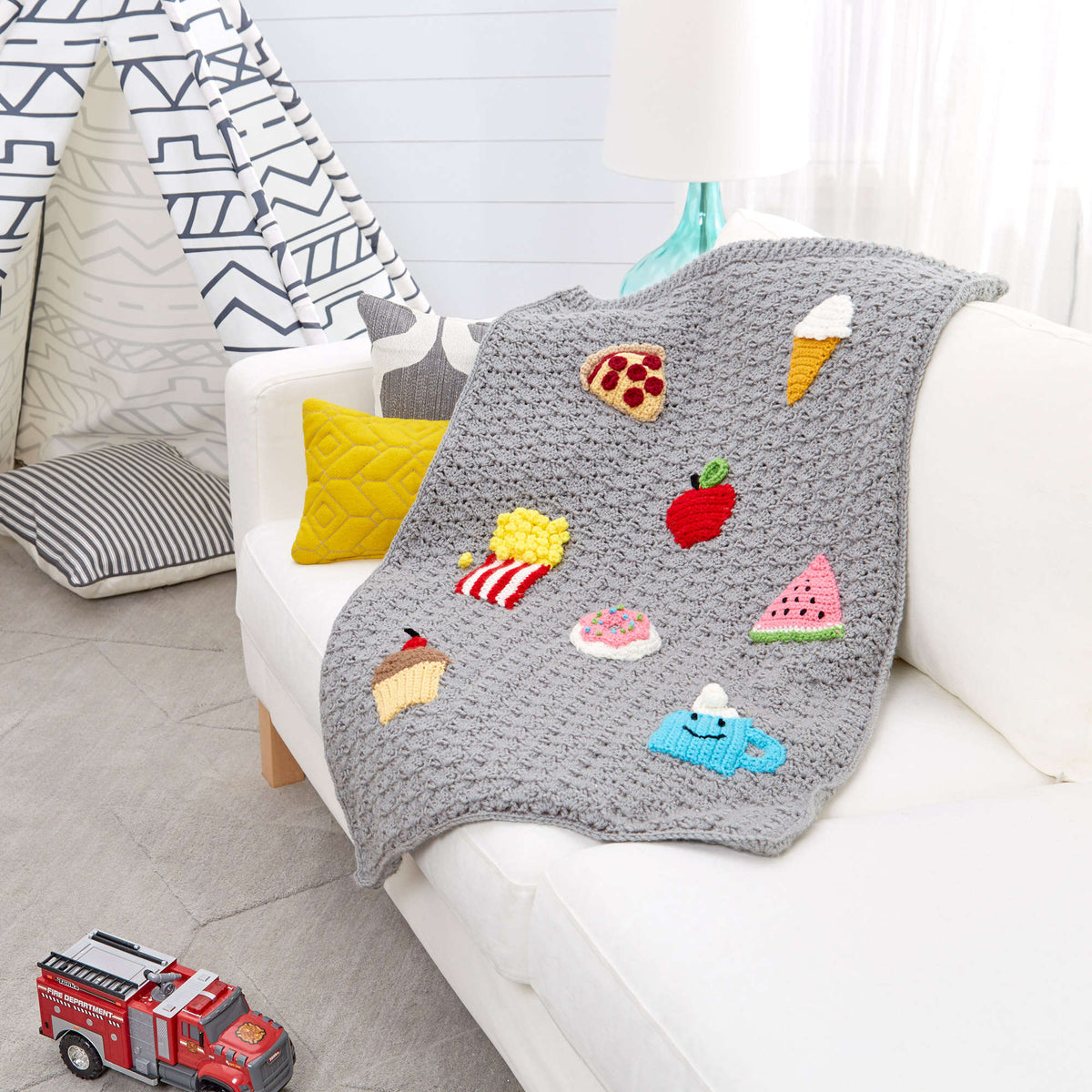 Crochet Blanket made in Red Heart Super Saver Yarn