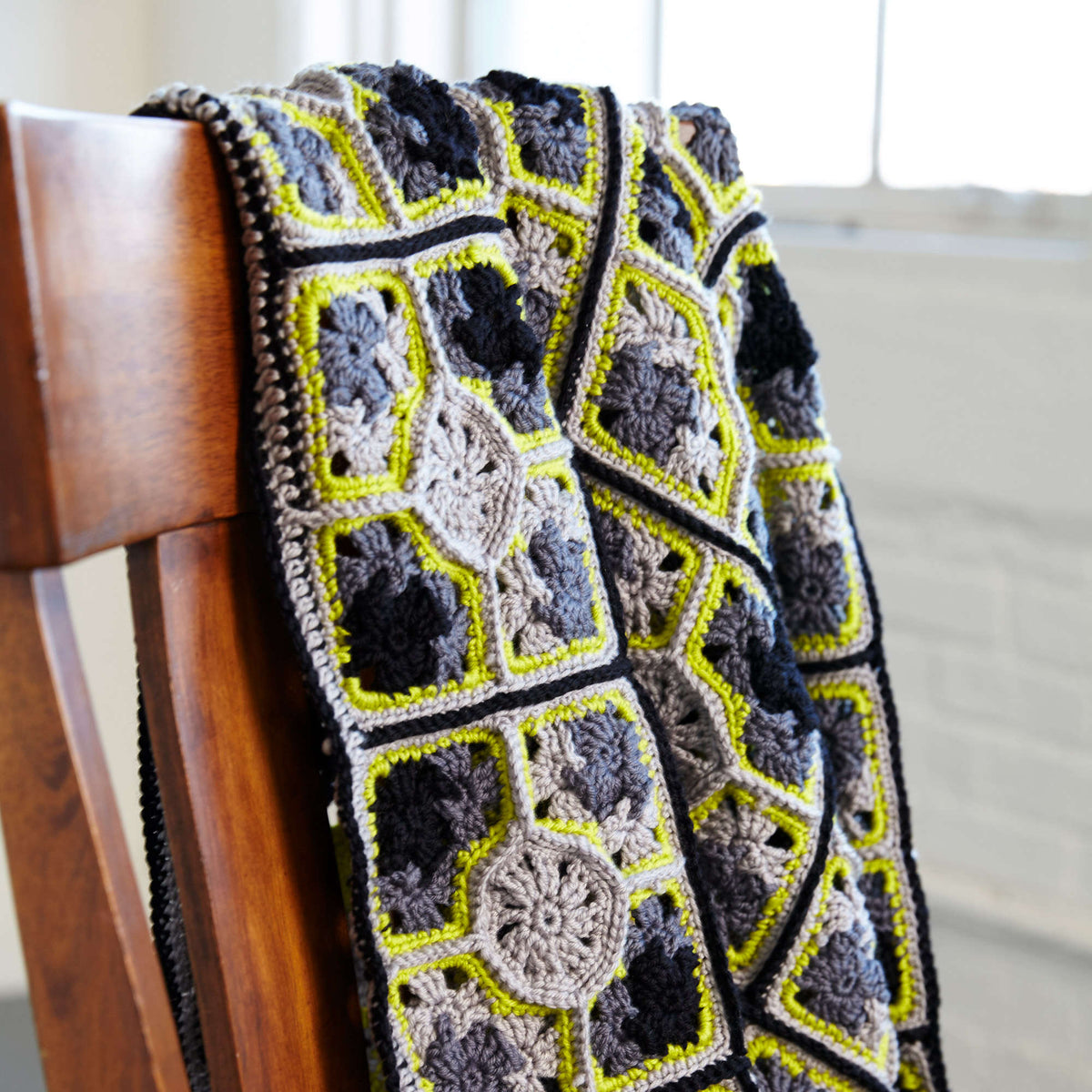 Crochet Throw made in Red Heart Chic Sheep Yarn