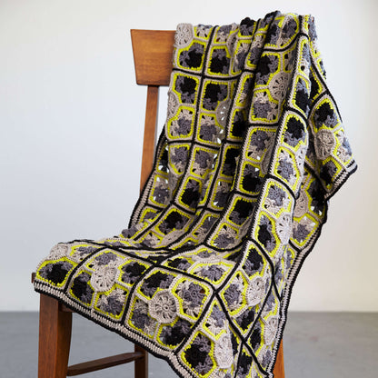 Red Heart Nouveau Chic Granny Throw Crochet Throw made in Red Heart Chic Sheep Yarn