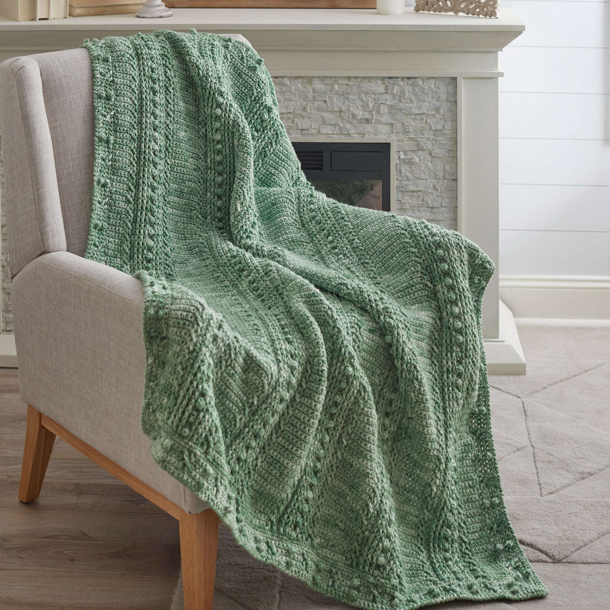 Crochet Throw made in Red Heart Super Saver Yarn