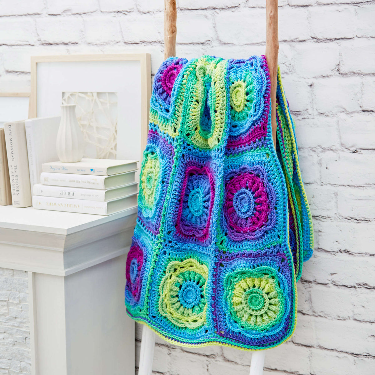 Crochet Throw made in Red Heart Super Saver Yarn