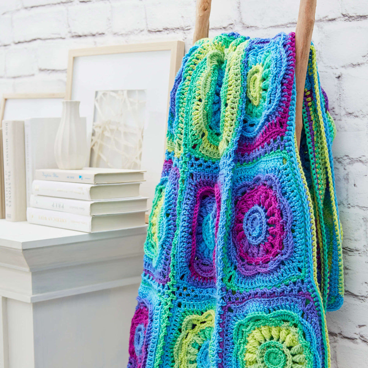 Crochet Throw made in Red Heart Super Saver Yarn