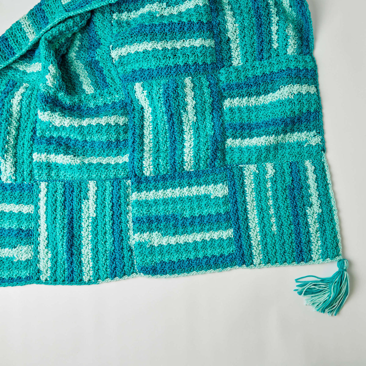 Crochet Throw made in Red Heart With Love Yarn