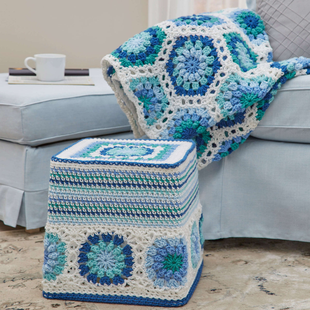 Crochet Throw made in Red Heart Super Saver Yarn