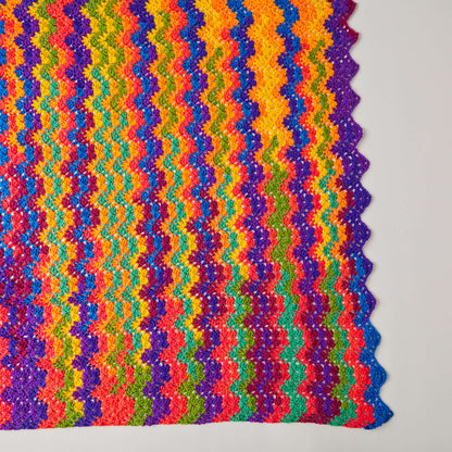 Red Heart Crochet Vibrant Stripes Throw Red Heart Crochet Vibrant Stripes Throw