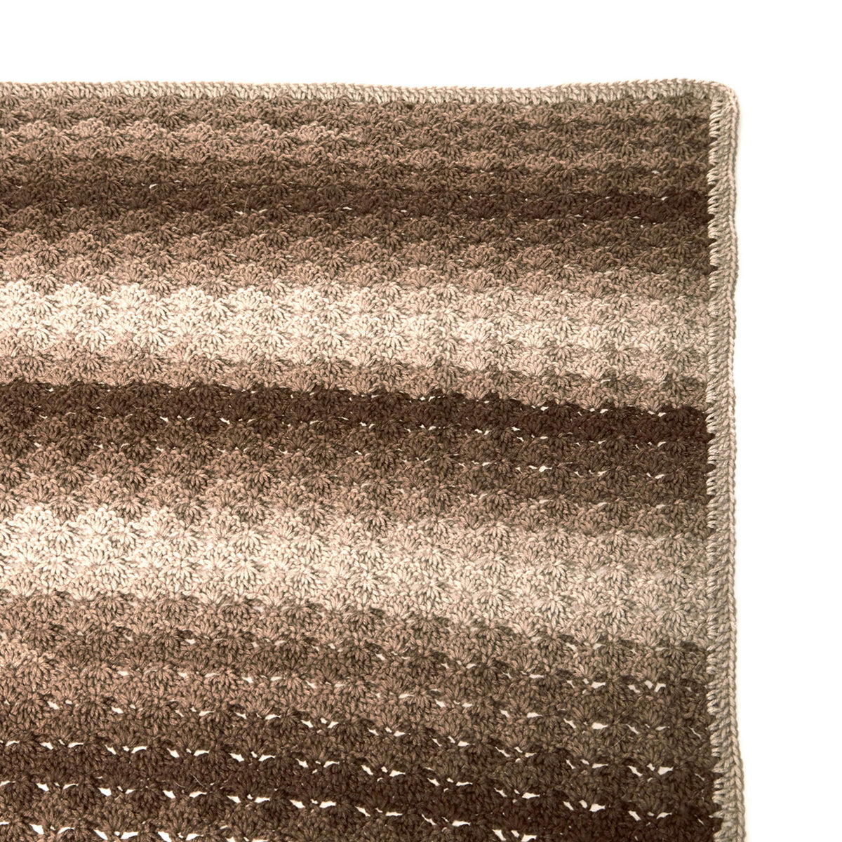 Crochet Throw made in Red Heart Super Saver Ombre Yarn