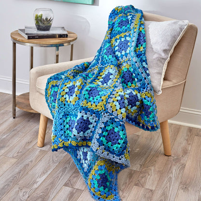 Red Heart Crochet Gotta Love Granny Throw Crochet Throw made in Red Heart With Love Yarn