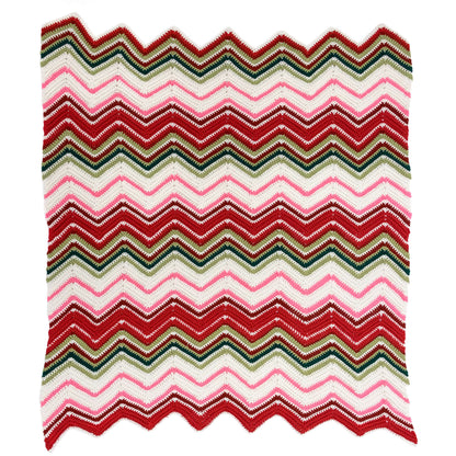 Red Heart Ripples Of Joy Throw Single Size