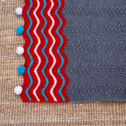 Red Heart Crochet Dashing Holiday Throw Crochet Throw made in Red Heart Super Saver Yarn