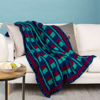 Red Heart Crochet Luxurious Comfort Throw Crochet Throw made in Red Heart With Love Yarn