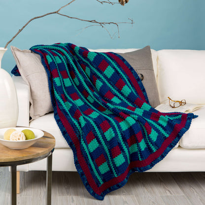 Red Heart Crochet Luxurious Comfort Throw Crochet Throw made in Red Heart With Love Yarn