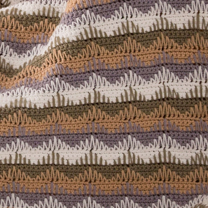 Red Heart Crochet Unexpected Waves Throw Crochet Throw made in Red Heart Comfort Yarn