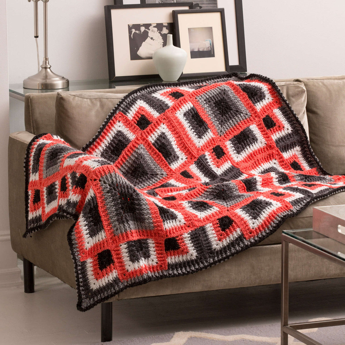 Crochet Throw made in Red Heart Soft Yarn