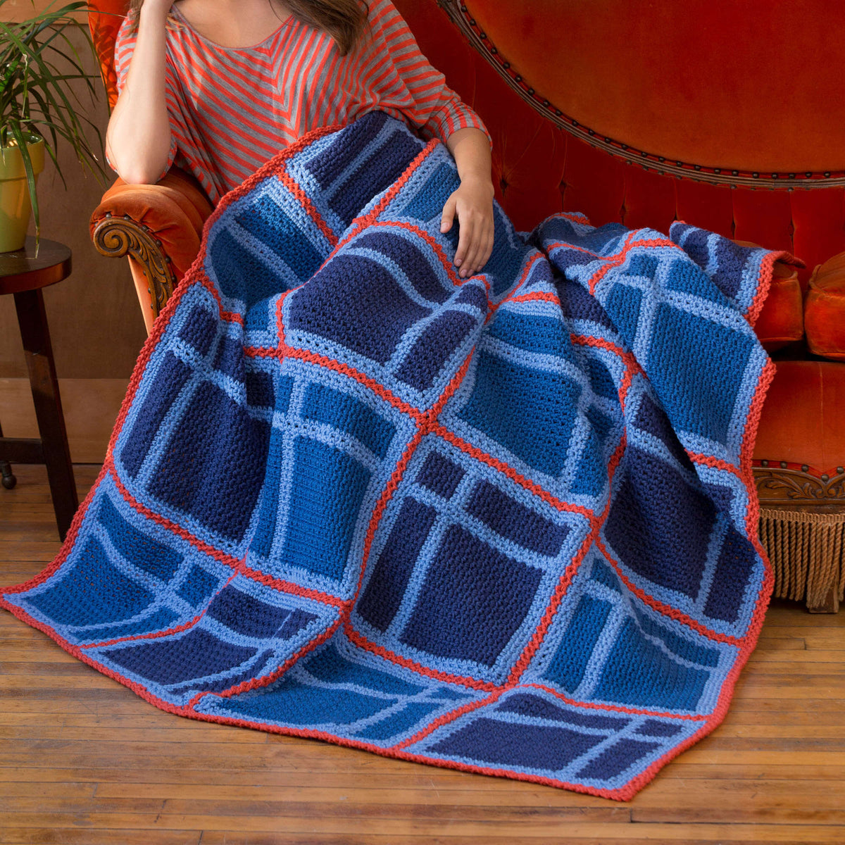 Crochet Throw made in Red Heart Super Saver Yarn