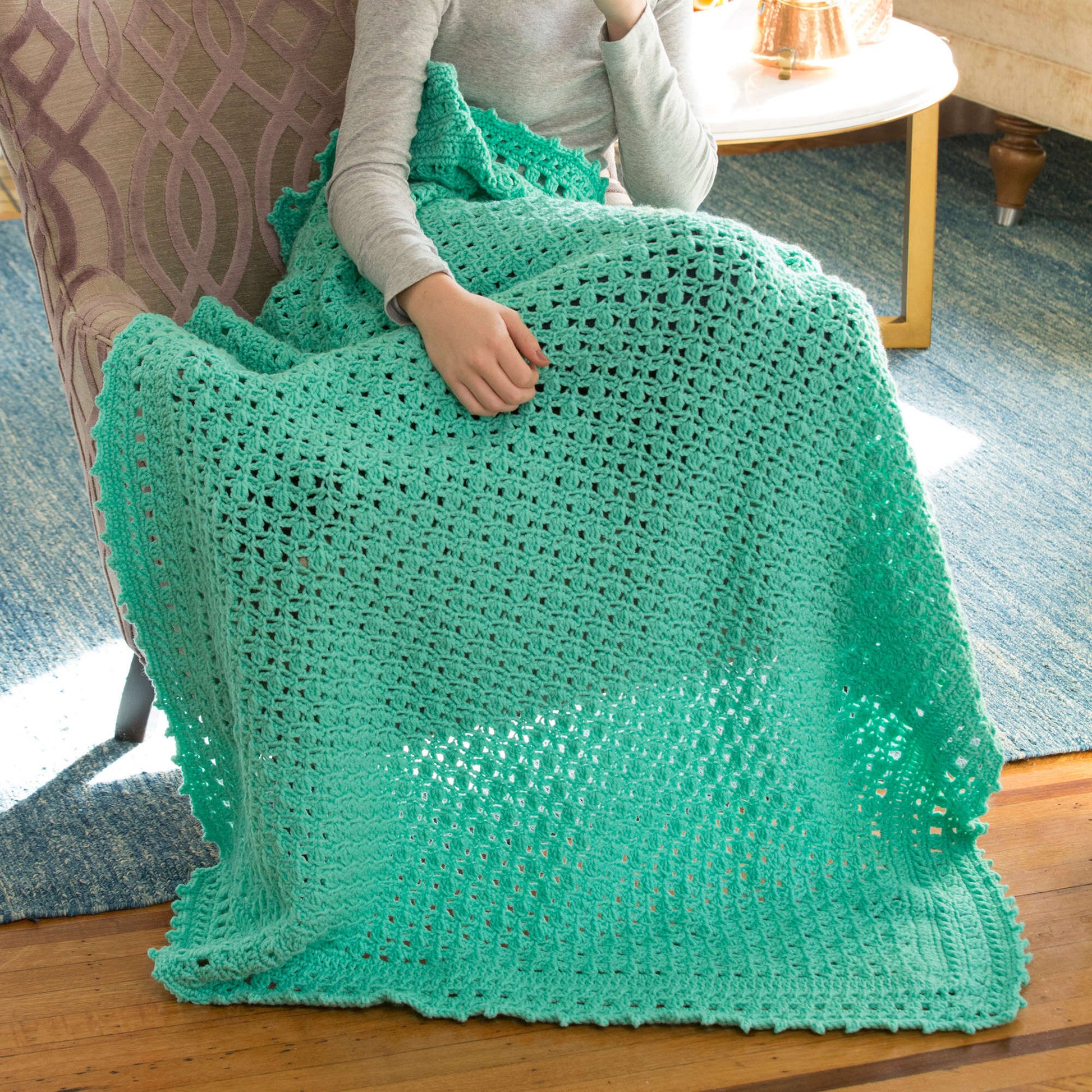 Free Red Heart Crochet Comforts Of Home Throw Pattern