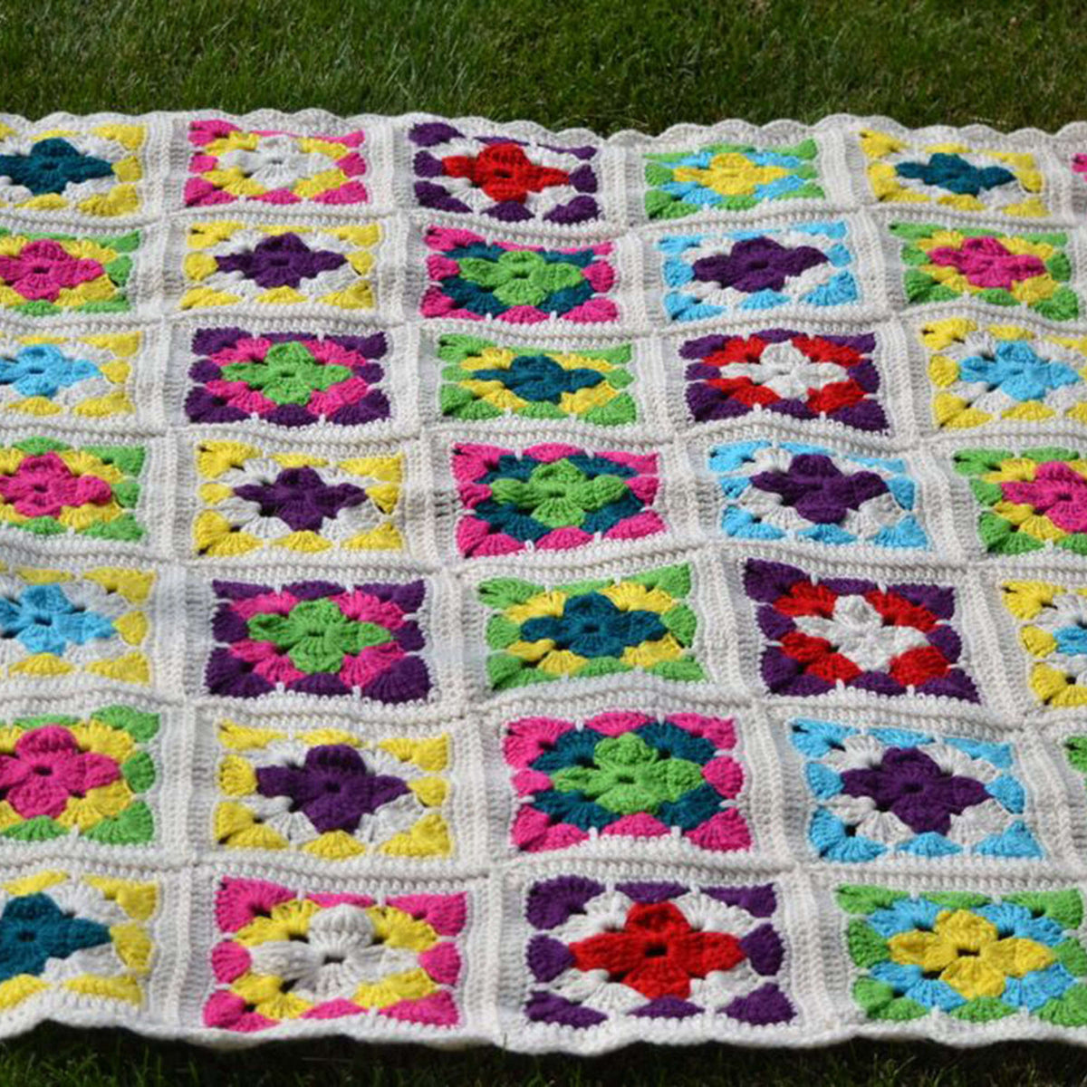Crochet Throw made in Red Heart Super Saver Yarn