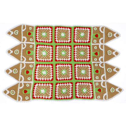 Red Heart Gingerbread House Throw Red Heart Gingerbread House Throw