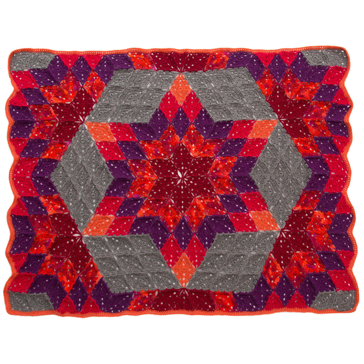 Crochet Throw made in Red Heart Super Saver Yarn