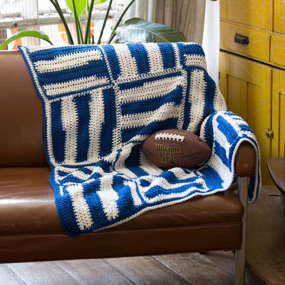 Red Heart Stadium Crochet Lapghan Crochet Lapghan made in Red Heart Team Spirit Yarn