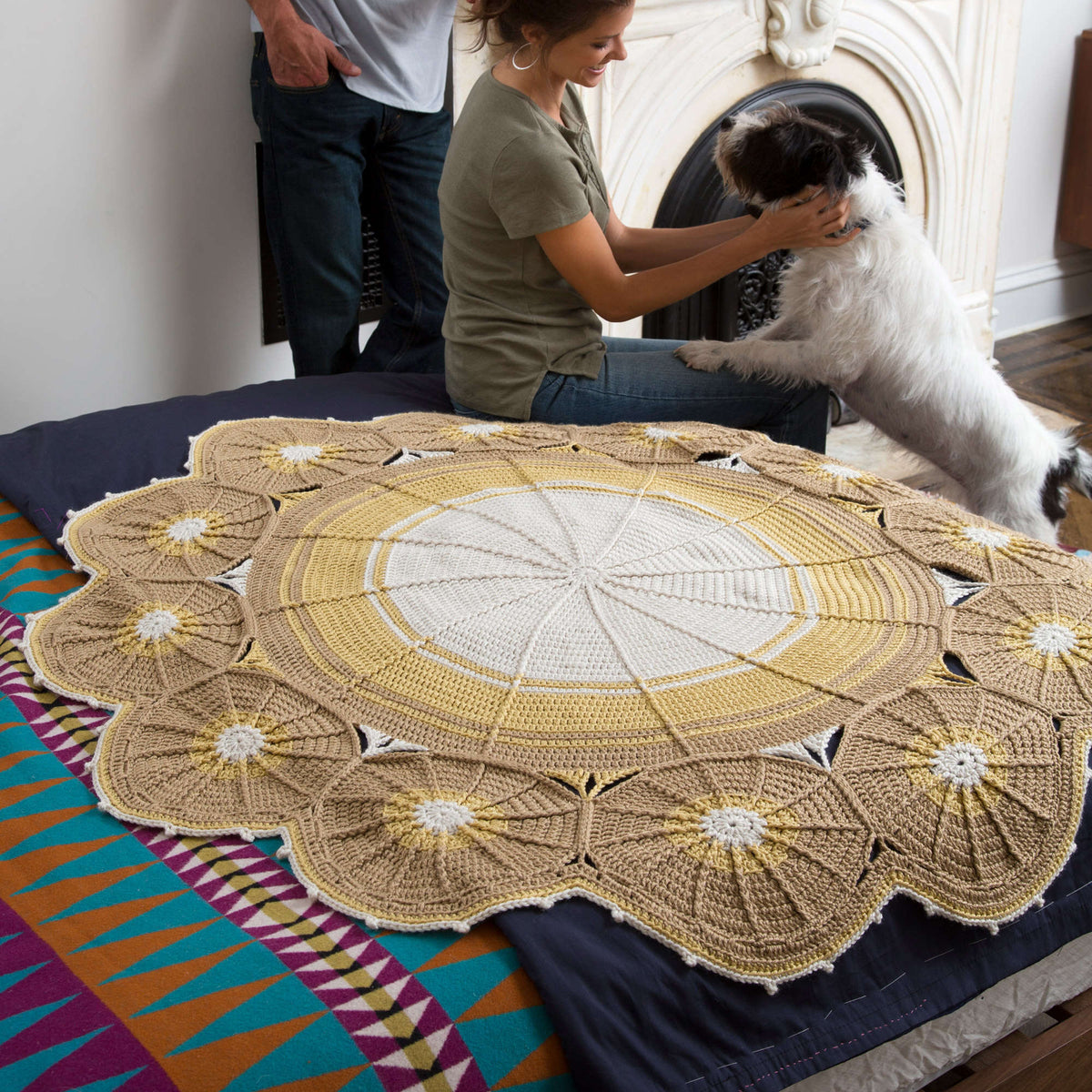 Crochet Throw made in Red Heart Soft Yarn