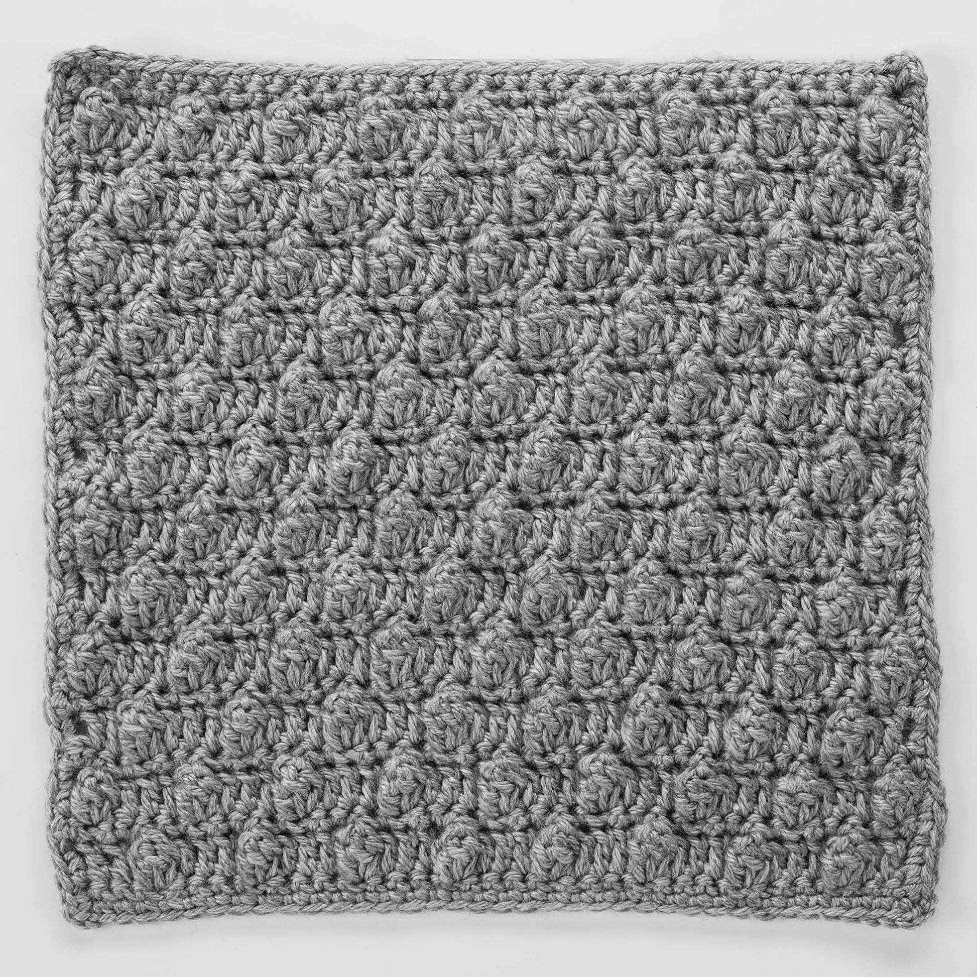 Free Red Heart Popcorn Square For Checkerboard Textures Throw Crochet Pattern