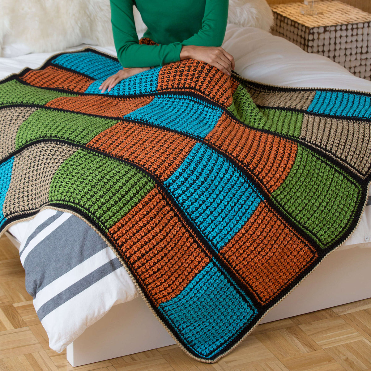 Crochet Throw made in Red Heart Soft Yarn