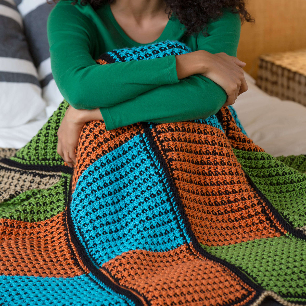 Crochet Throw made in Red Heart Soft Yarn