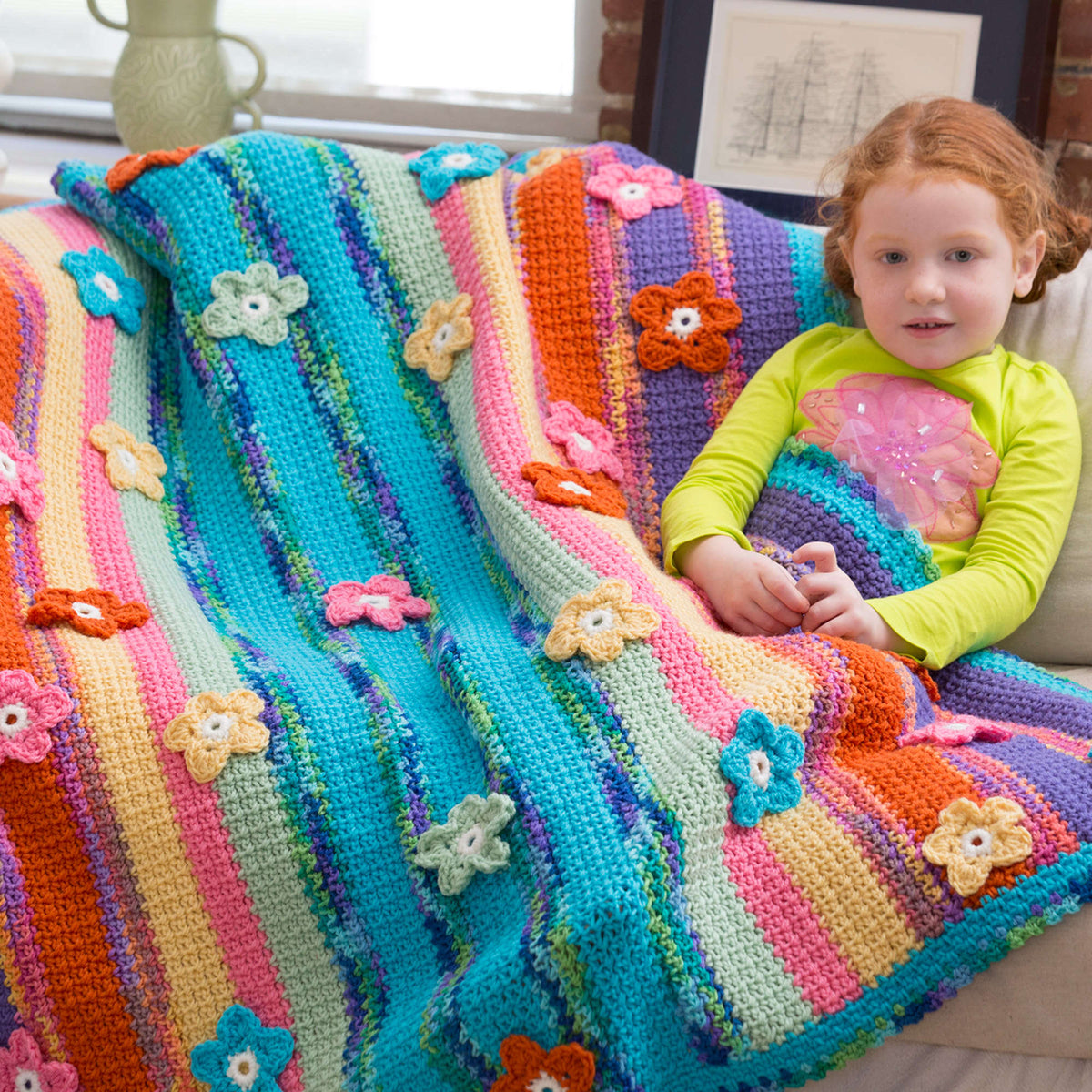 Crochet Throw made in Red Heart Super Saver Yarn