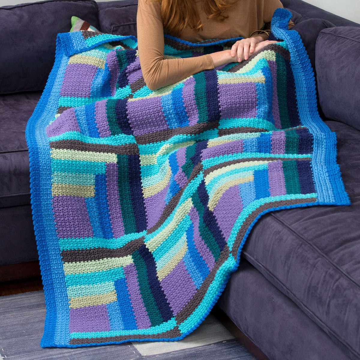 Crochet Throw made in Red Heart Super Saver Yarn