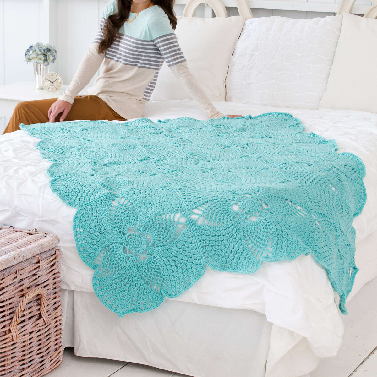 Crochet Throw made in Red Heart Super Saver Yarn