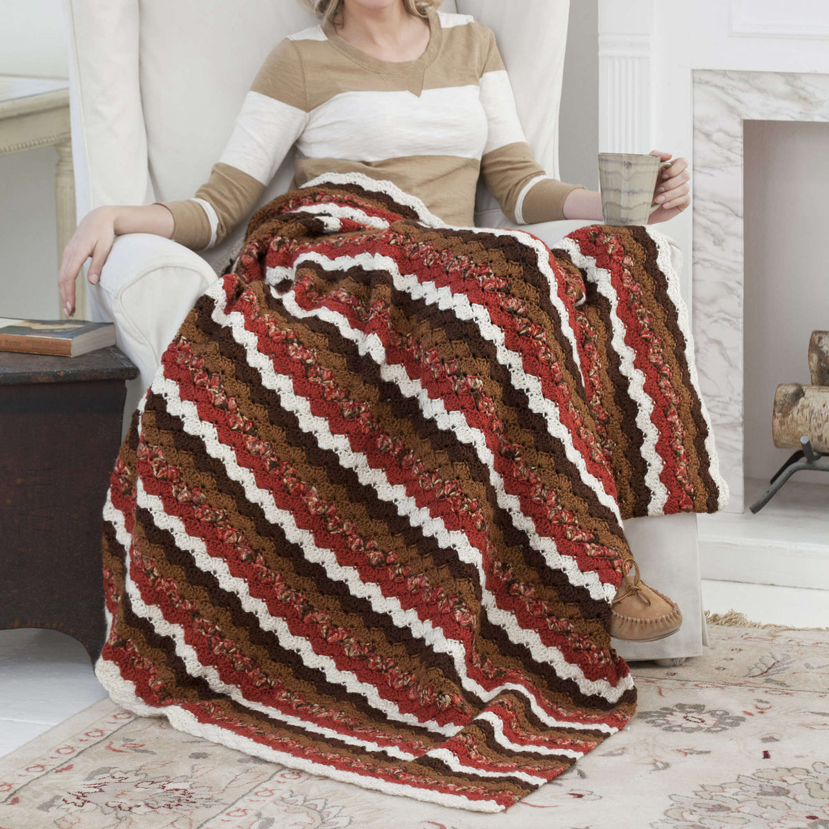 Crochet Throw made in Red Heart Soft Yarn