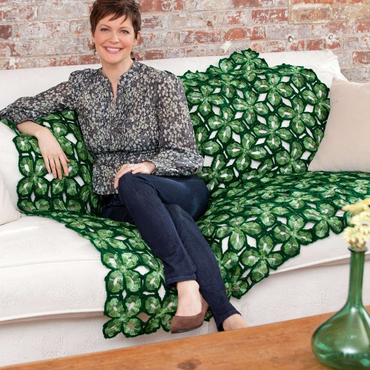 Crochet Throw made in Red Heart Super Saver Yarn