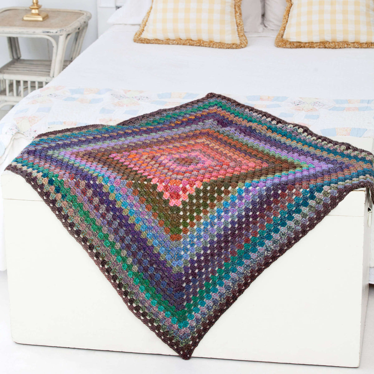 Crochet Throw made in Red Heart Boutique Yarn