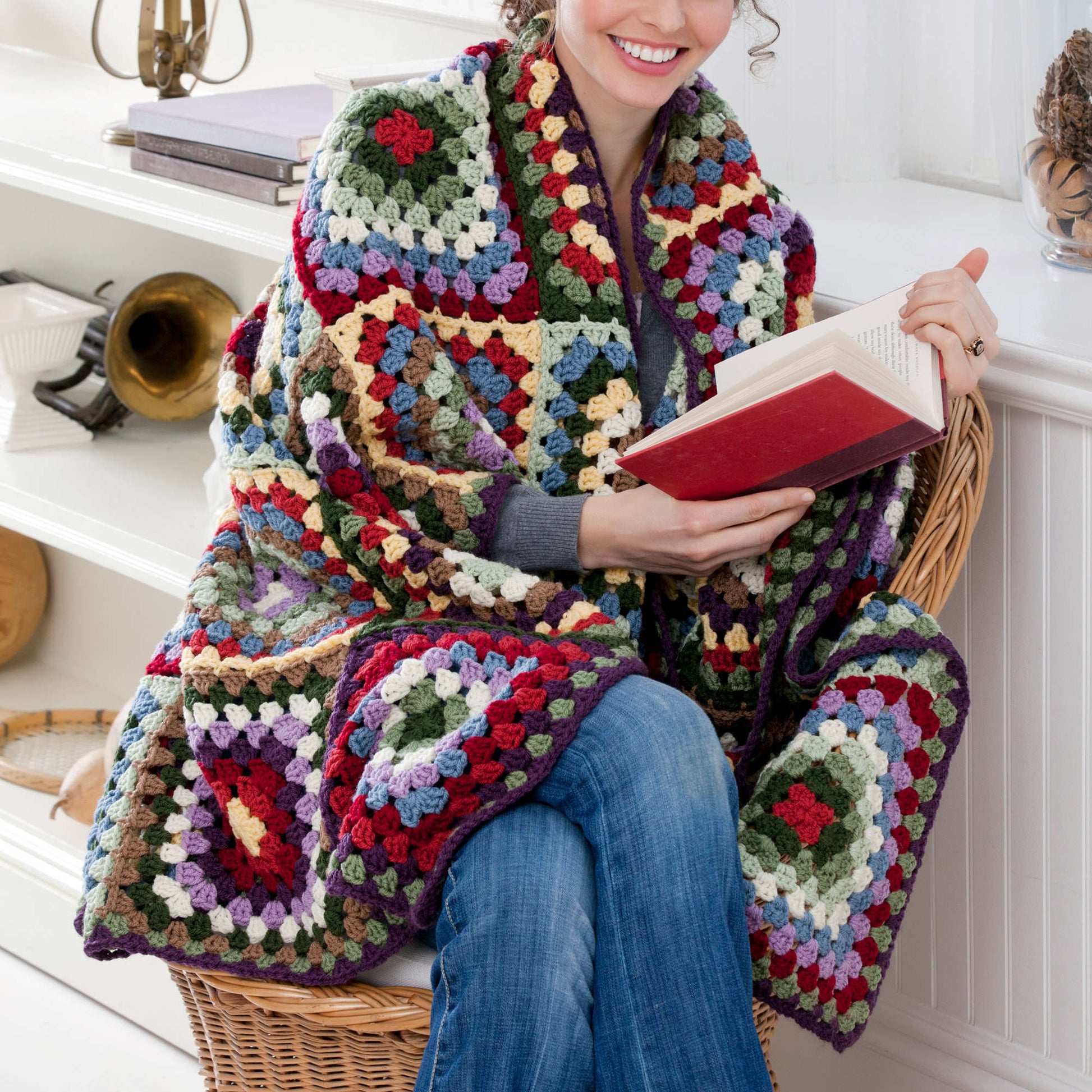 Free Red Heart Traditional Classic Afghan Crochet Pattern