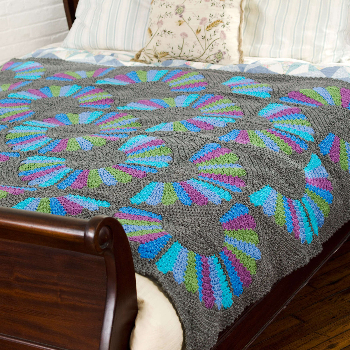 Crochet Throw made in Red Heart Super Saver Yarn