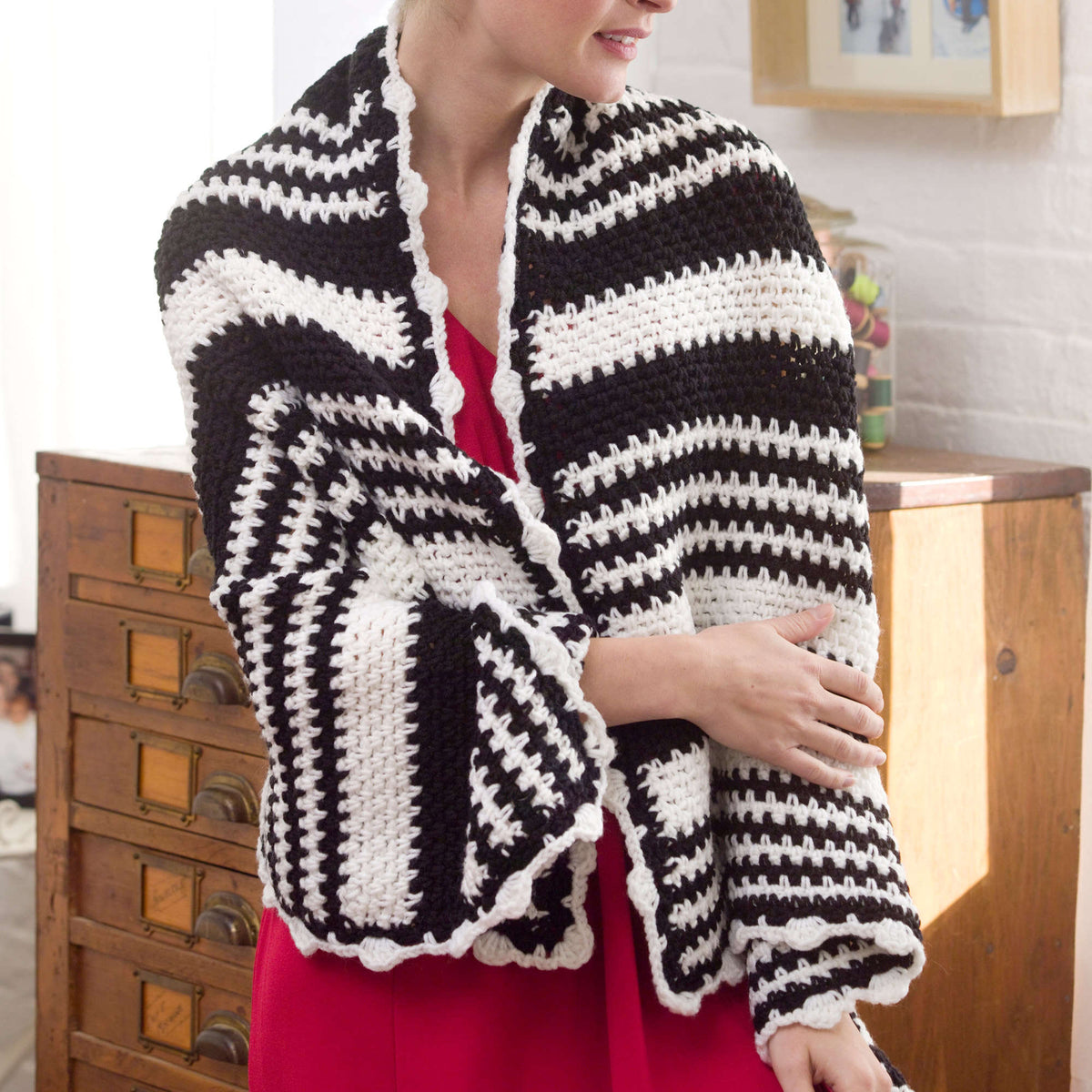 Crochet Throw made in Red Heart Super Saver Yarn