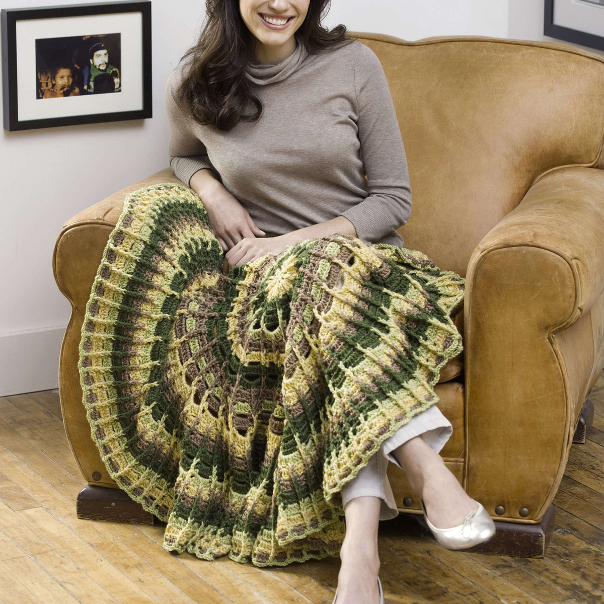 Crochet Lapghan made in Red Heart Eco-Ways Yarn