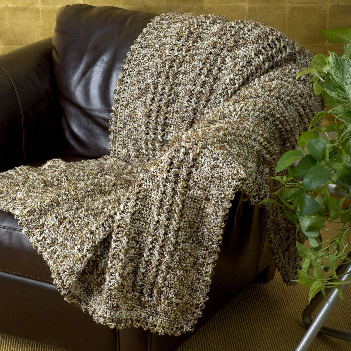 Crochet Throw made in Red Heart Artesano Yarn