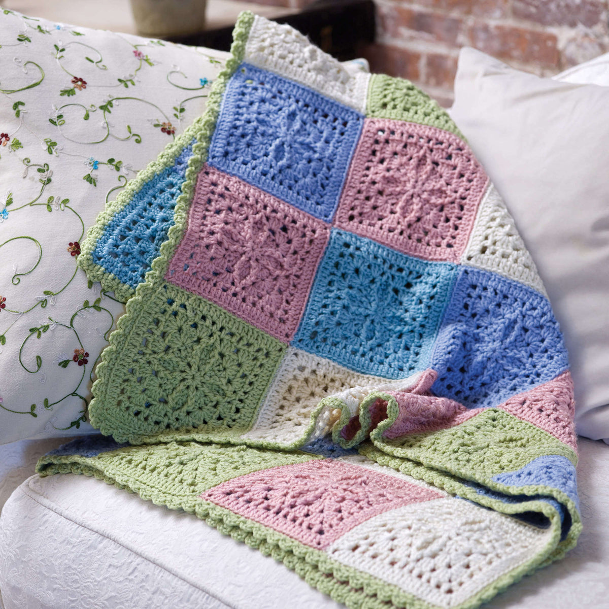 Crochet Throw made in Red Heart Eco-Ways Yarn