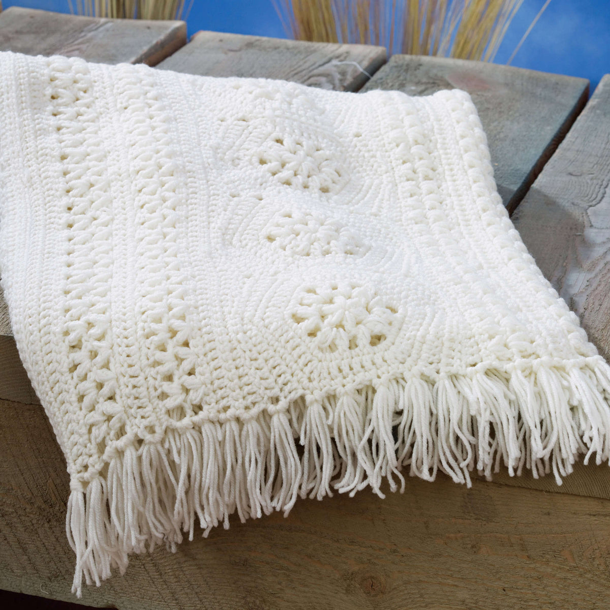 Crochet Afghan made in Red Heart Classic Yarn