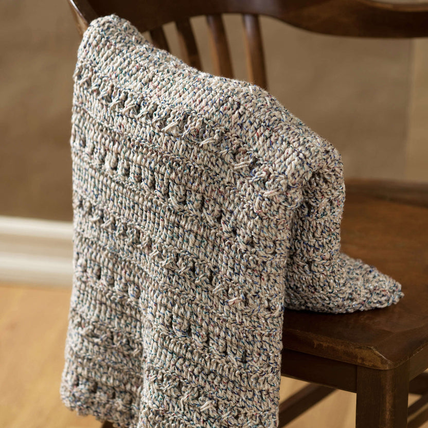 Free Easy Red Heart Textured Throw Crochet Pattern | Yarnspirations