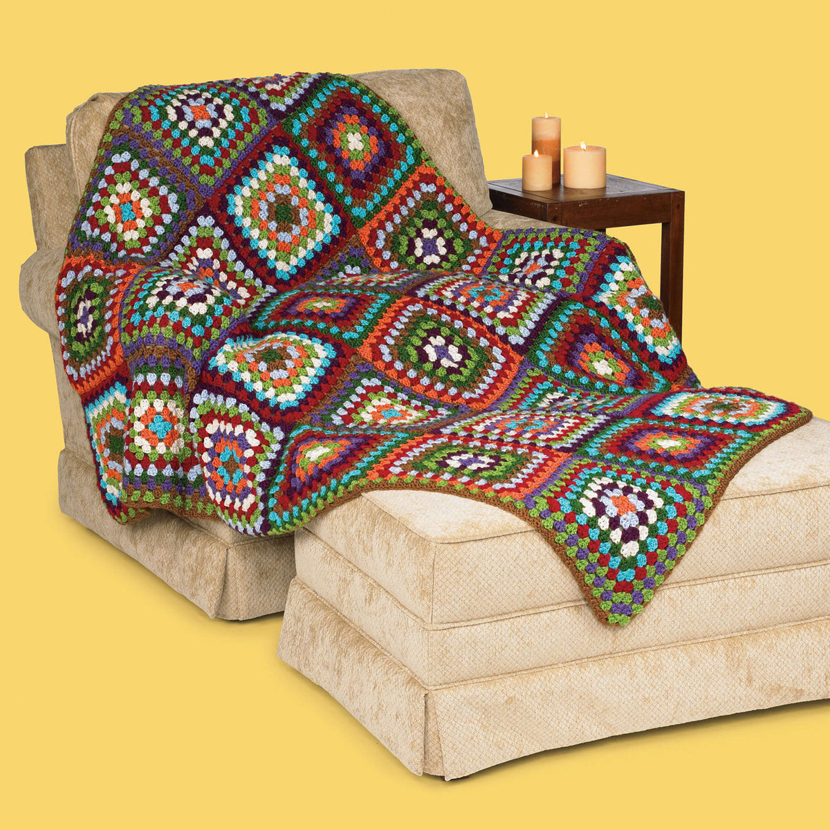 Crochet Afghan made in Red Heart Soft Yarn