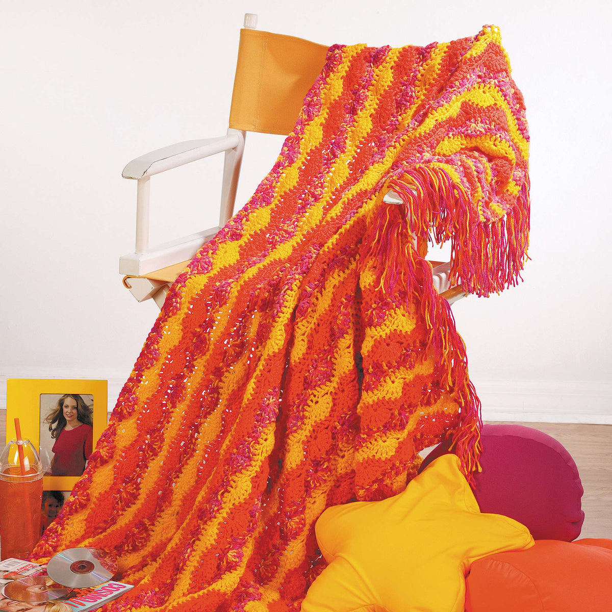 Crochet Afghan made in Red Heart Super Saver Yarn