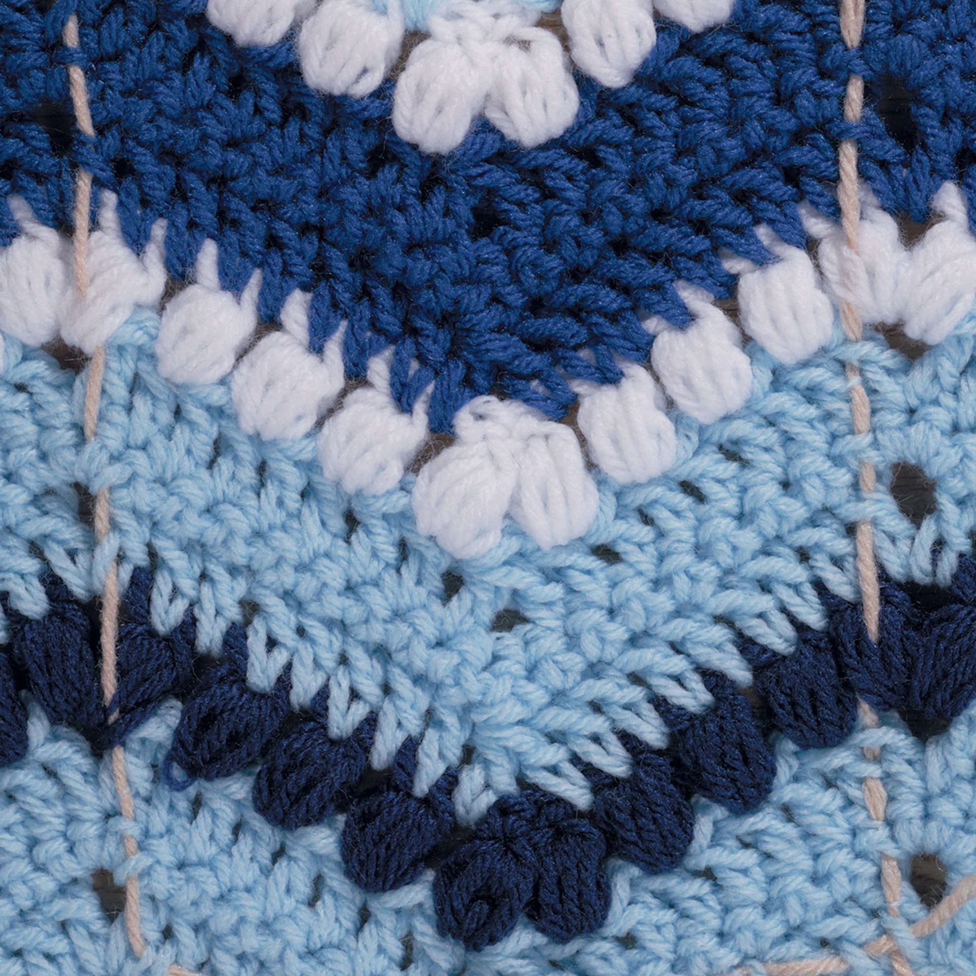 Red Heart Yarns - Combine an simple ripple stitch with the