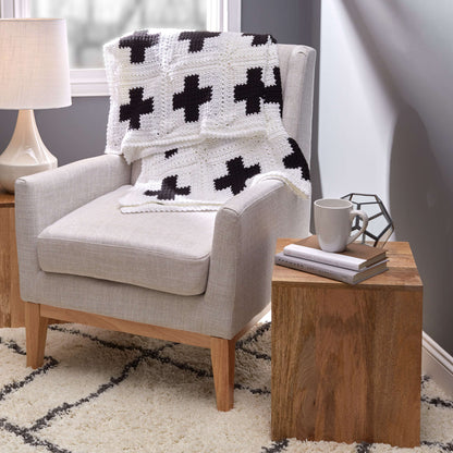 Red Heart Crochet Positive Signs Throw Crochet Throw made in Red Heart Soft Yarn