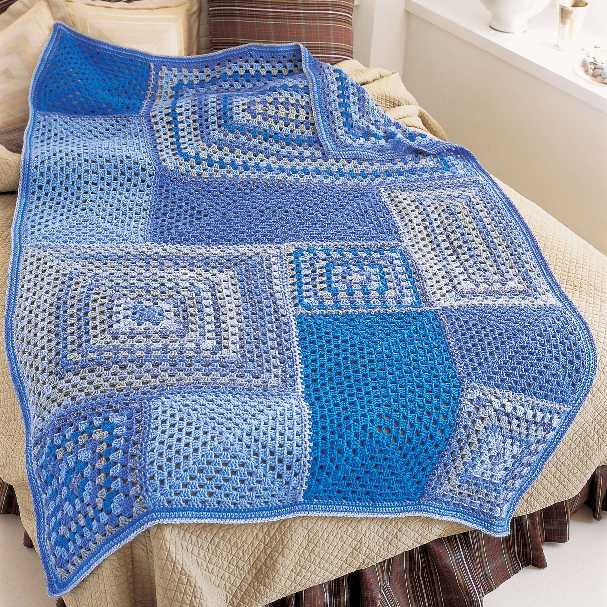 Free Red Heart Crochet All Angles Throw Pattern